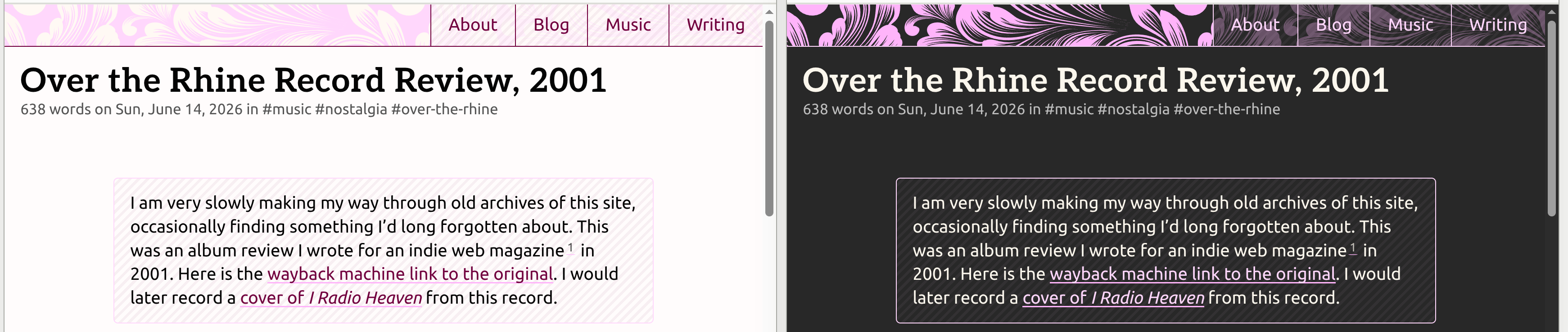Screenshot of a post page on this website as of now Screenshot of a post page on this website as of now