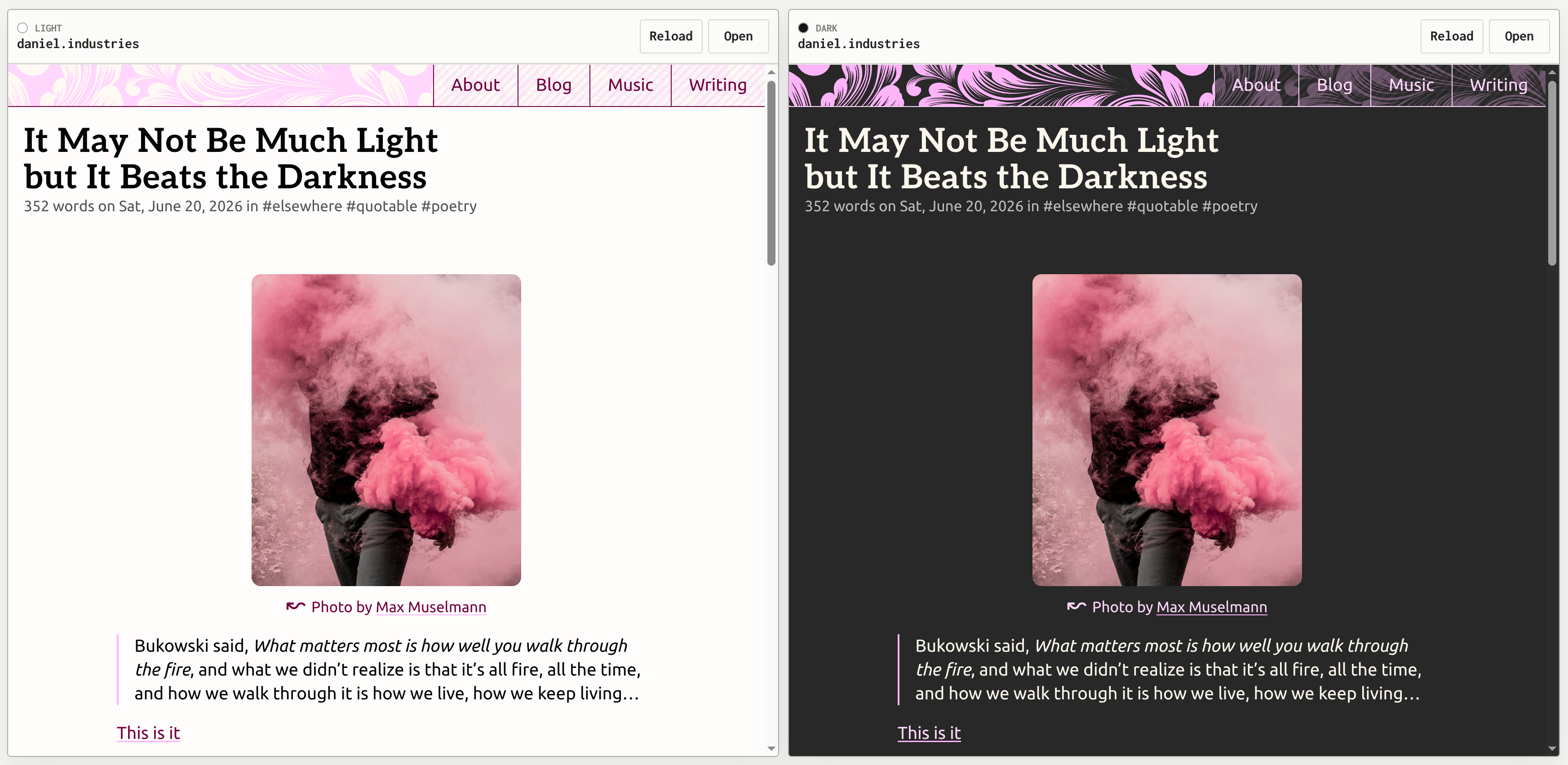 Screenshot of a post page on this website as of now Screenshot of a post page on this website as of now